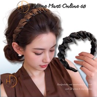 HM68528 Women's Simple Twisted Silk Hairband, Korean Fashion Hair Volume HM68
