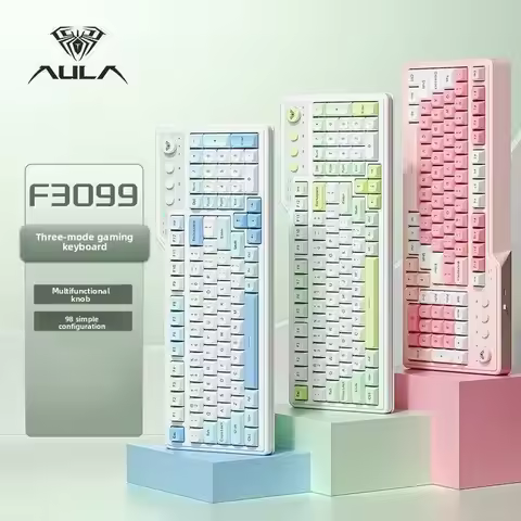 AULA F3099 membrane keyboard RGB teclados teclado para tablet Ipad backlit light three-mode gaming l