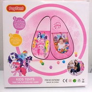 MERAH TENDA Little pony Triangle Tent Kids Toy - Pink