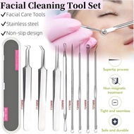 7PCS Stainless Steel Black Heads Remover Tool,Cell Tweezers,Blackhead Remover Comedone Extractor