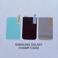 Anti-scratch Samsung Galaxy Champ C3303 . Champ deluxe C3312 . Core 2 G355 G355H Screen guard