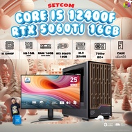SETCOM+MONITOR BONMECOM2 ครบเซ็ตพร้อมจอ / CPU i5 12400F / RTX 5060TI 16GB / Case เลือกแบบได้ครับ