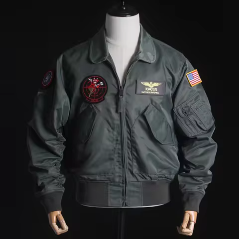 Flight Jacket CWU-45P/36P Men's Nylon Short Sleeve Thickened Outerwear