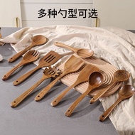 Haoyuan Acacia Wood 10-Piece Set Acacia Wood Spatula Spoon Long Handle Wooden Soup Spoon Acacia Wood