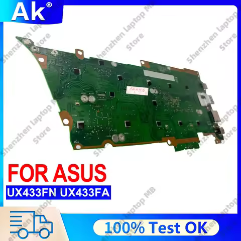 UX433FA Laptop Motherboard For ASUS ZenBook UX433FA U4300F UX433FN UX433F Notebook Mainboard With I3