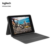 Logitech Rugged Folio - iPad 7th, 8th &amp; 9th Generation, Protective Keyboard Case with Smart Connector and Durable Spill-Proof Keyboard