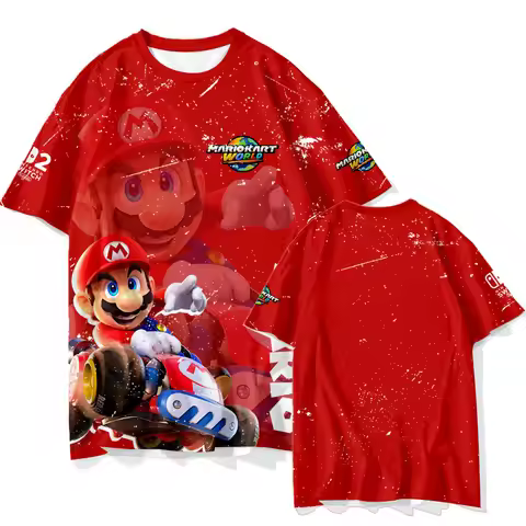Game Mario Kart World Switch2 Peripheral Quick Drying Breathable and Comfortable Parent-child Short 