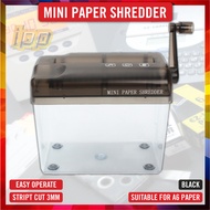 Mini Paper Shredder / Hand Shredder /A6 Size Mini Paper Shredder For Home & Office - Ready Stock