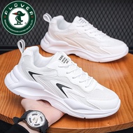 White Shoes Breathable Heightening Summer White Running Casual Sports Shoes Daddy PLOVER Men's Mesh 