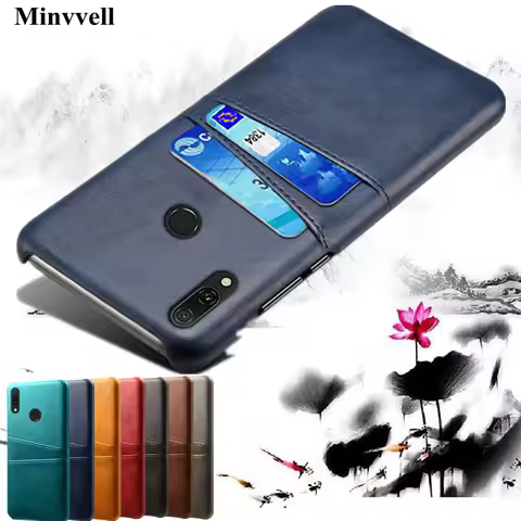 Case For Huawei Y9 2019 Y7 Y6 Pro 2019 P Smart Plus Card Slot Cover PU Leather+PC Cases For Huawei m