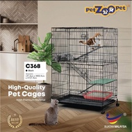 C368 Cat Collapsible Cage (91.4cm L x 55.9cm W x 121.9cm H)