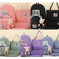 GSHICOLLECTION$d_(1911)`vf~4 in 1 Set Middle SchoolT/Student j]Canvas qM school|bs`backpack