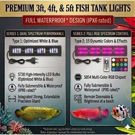 Fish Aquarium Light. Type 1 -White Blue led. Type 2 - Multi Colour light(on a colour at a time)- 3 t