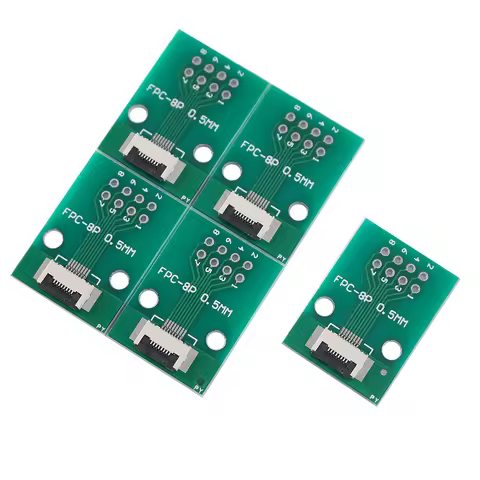 5Pcs/lot DIY FPC/FFC PCB Board 0.5 Mm Cable PCB Adapter To 2.54 Mm 1 Inch Pitch Through Hole PCB 8P