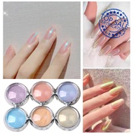 6-color Aurora Powder Aurora Mermaid Nail Powder Holographic Glitter Supplies Chameleon Dust W2w7