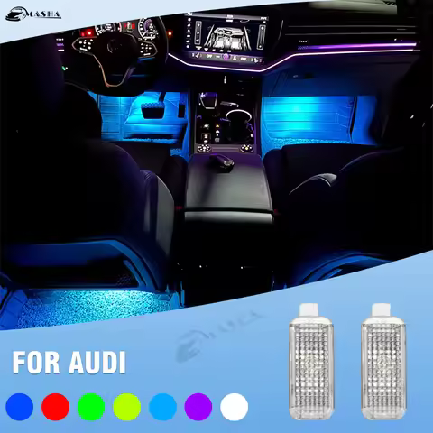 For AUDI A1 8X A4 B7 B8 B9 A5 A6 C5 C6 C7 A7 A8 TT Q3 8U Q5 A8 Q7 RGB Footwell Light Luggage Compart
