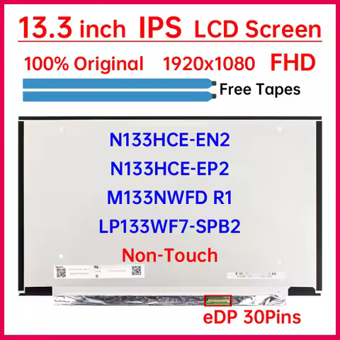 13.3" IPS Laptop LCD Screen N133HCE EN2 N133HCE-EN2 For Asus ZenBook 13 U3700 U3700J Display Matrix 