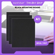 [WESTSTAR] Black Mounting Board A1 / Black Card Black Board / Kad Board / Hard Board Hitam - 3pcs /p