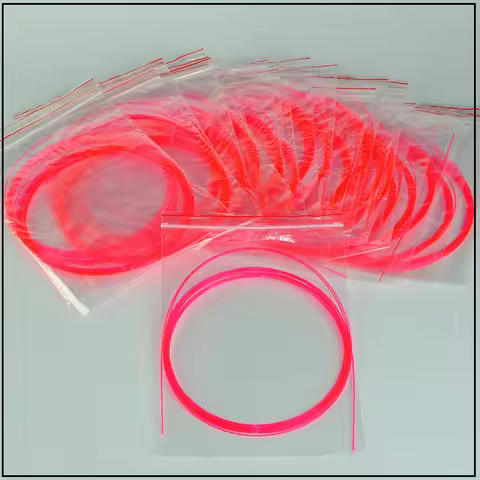 1M Fluorescent Fiber Optic Cable Optic Fiber Rod 0.75mm 1.0mm 1.5mm Red Neon Ultra Optic Fiber Light