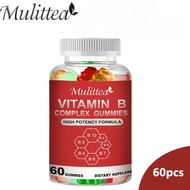 Vitamin B Complex Vegan Gummies with Vitamin B12, Biotin , B6, Niacin, B5, B6, B8, B9