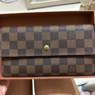 Louis Vuitton LV 棋盤格 三折 長夾 皮夾