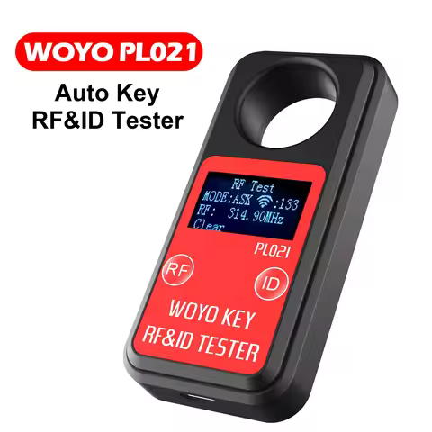 WOYO PL021 RF & ID Tester for All Car Key, 100-1000MHz Remote Detector, Test RSSI Value/ASK/FSK, Rea