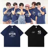S-5XL Ready stock 2025TWS Concert FM42CLUB Printed Cotton Short-Sleeved T-Shirt Base Shirt