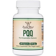 PQQ 20mg Pyrroloquinoline Quinone, Pairs With CoQ10, 60 Capsules