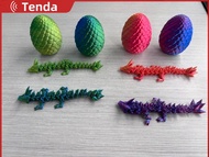 4Pcs 3D Printed Dragon Egg Executive Dragon Fidget Desk Toys 3D Printed Dragon in Egg Toys for Kids