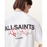ALL SAINTS new British letter short sleeved T-shirt