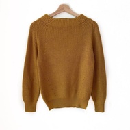Global Work Mustard Knitwear