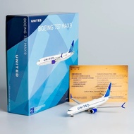 NG Models 1/400 United Airlines B737 MAX9 Alloy Airplane Model N77578