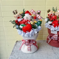 聖誕禮物首選-聖誕熊豐盛金莎花束禮盒
