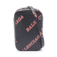 【二手】巴黎世家 (Balenciaga) BALENCIAGA單肩包 CASH ZIP 手機包 618189 黑色皮革手機包 男女通用 二手 B