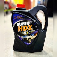 BANG CHAK น้ำมันเครื่อง รุ่น 4T 5LILRES SUPER HDX (SAE40)  บางจาก น้ำมันหล่อลื่น สำหรับเครื่องยนต์ 4
