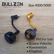 LP° BULLZEN / BOSSNA REEL 4000/5000 HANDLE PART ▪︎IGUANA VELOCITY/HAMMERTRON▪︎KINGDOM