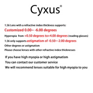 Cyxus Eyeglasses Rx Glasses - Customized optical lenses Anti blue light lens