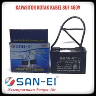 SAN-EI 8uf 450V square water pump capacitor