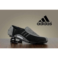 HITAM Casual Shoes Slip On Men's Shoes Slop Adidas Neymar Gray Black