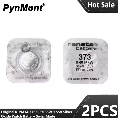 2PCS Original RENATA 373 SR916SW 1.55V Silver Oxide Watch Battery Long Lasting Made in Swiss Toys Ca