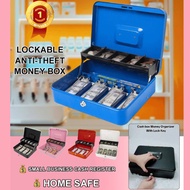 Household Safe with Lock Metal Cash Register Cash Box Household Key Storage Box Cash Register Box