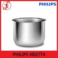 Philips HD2774/60 Anti-Scratch Stainless Steel Inner Pot Accessory for Multi Cooker Suitable for 8L Philips Multi Cookers Silver (2774 HD2774/60)