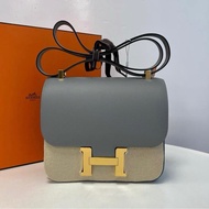 99新✨ Hermes Constance 24海鷗灰金扣E皮X刻