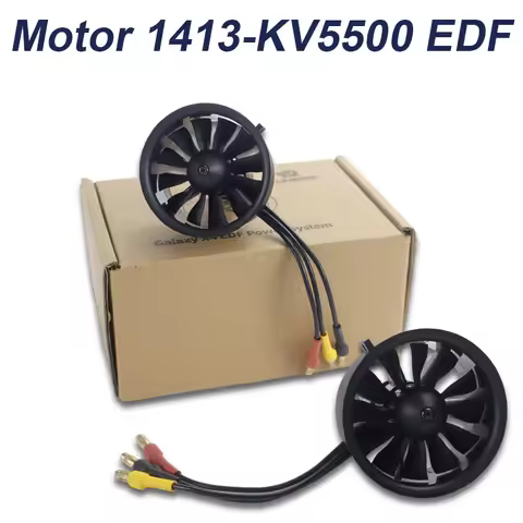 XFLY-MODEL 4S 1413-KV5000 EDF Ducted Fan 40mm 12 Blade Outrunner Brushless Motor X4EDF Power Group F