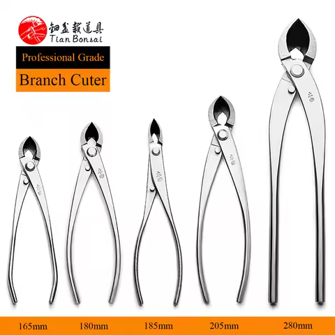 professional grade bonsai tools branch cutter straight edge cutter 4Cr13MoV Alloy Steel made by Tian