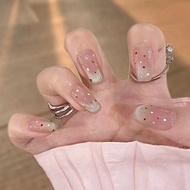 Pure Hand-Painted Manicure Wearing Nails Japanese Multiple Amine Polka Dots French Cat's Eye Pure De