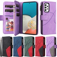 Zipper Casing For Samsung Galaxy A51 A71 A21 A31 S21 FE 5G Note 10 Lite S10 Lite Luxury Matte Wallet Pu Leather Card Slots Flip Stand Phone Soft Cover