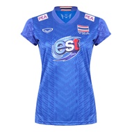 GRAND SPORT :เสื้อวอลเลย์บอลทีมชาติหญิง(สีเหลือง)รหัส:014300