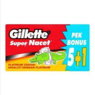 Gillette Super Nacet 5+1 Razor blade / Gillette Mata Pisau Buaya