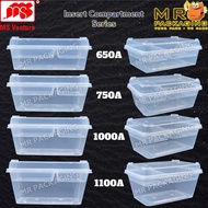 MS Venture 500A 650A 750A 1000A 1100A Rectangular PP Container & Lid Lunch Box Disposable Insert Com
